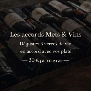 Accord mets & vins – 3 verres