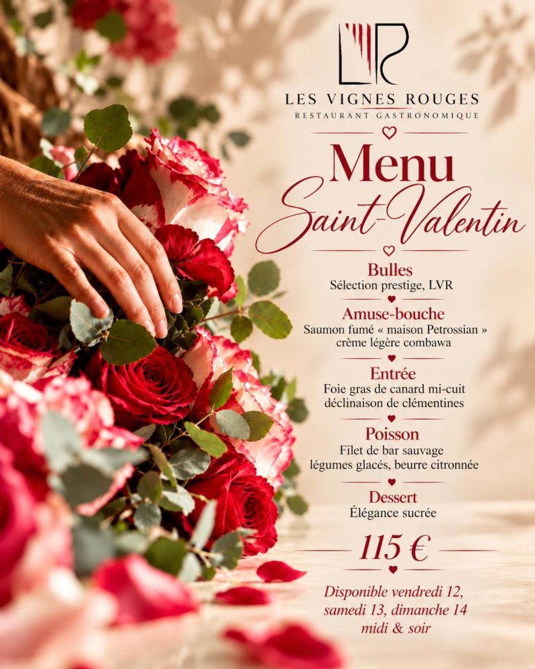 Affiche : La Saint-Valentin aux Vignes Rouges